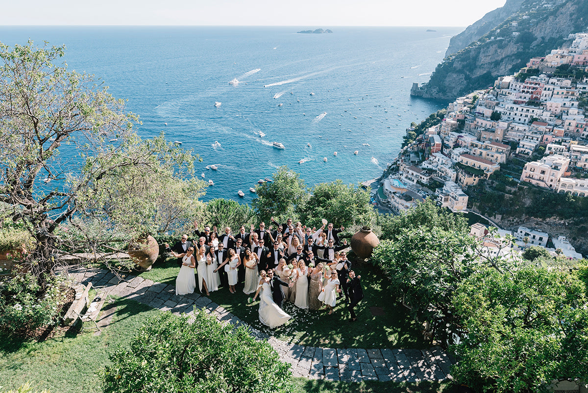 An Amalfi Coast Wedding Ended With Fireworks and The Bride Jumping in the Pool