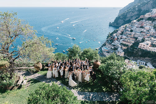 An Amalfi Coast Wedding Ended With Fireworks and The Bride Jumping in the Pool