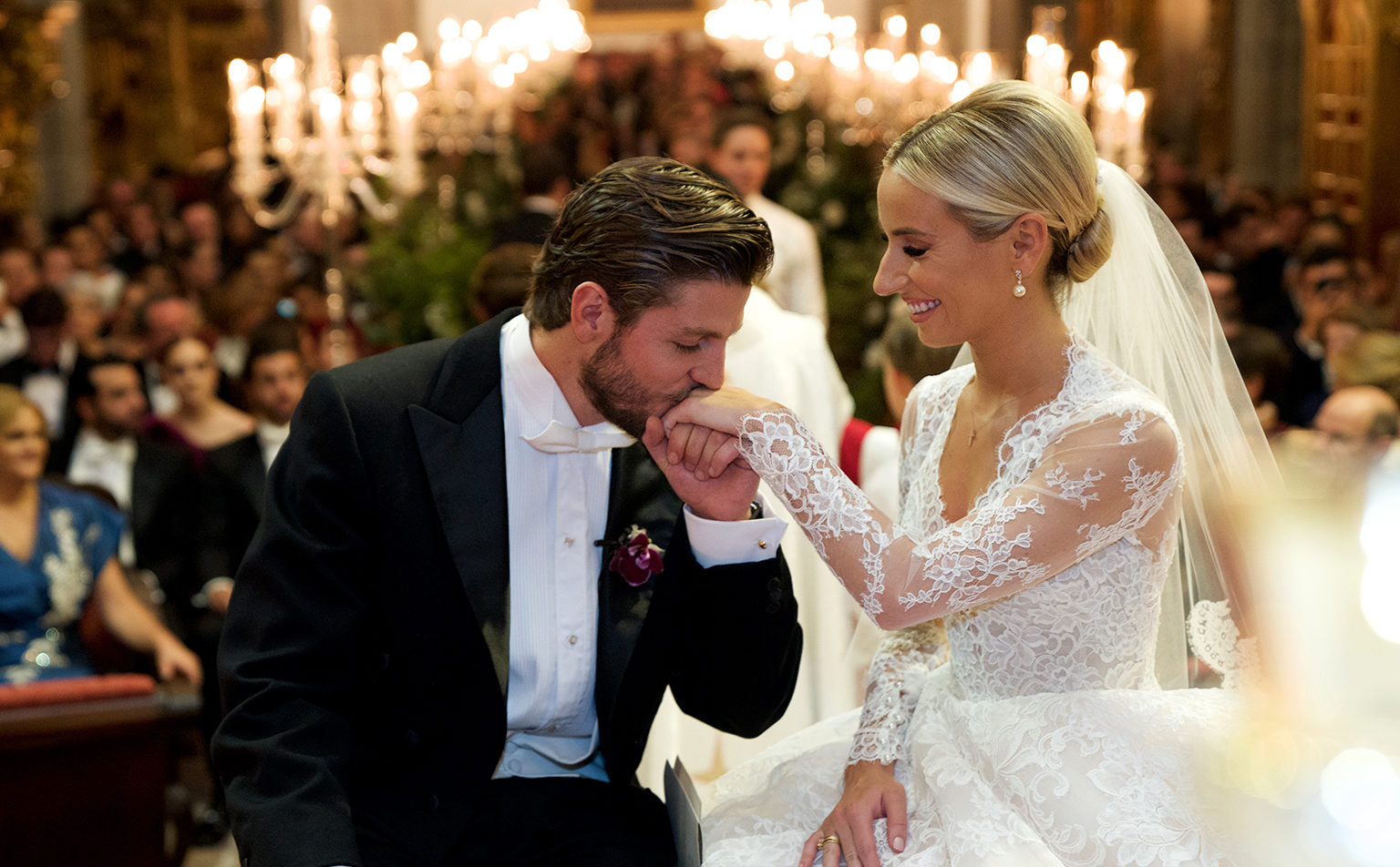 A Mexican Black-Tie Midsummer Night's Eve Wedding with Touches of American Tradition
