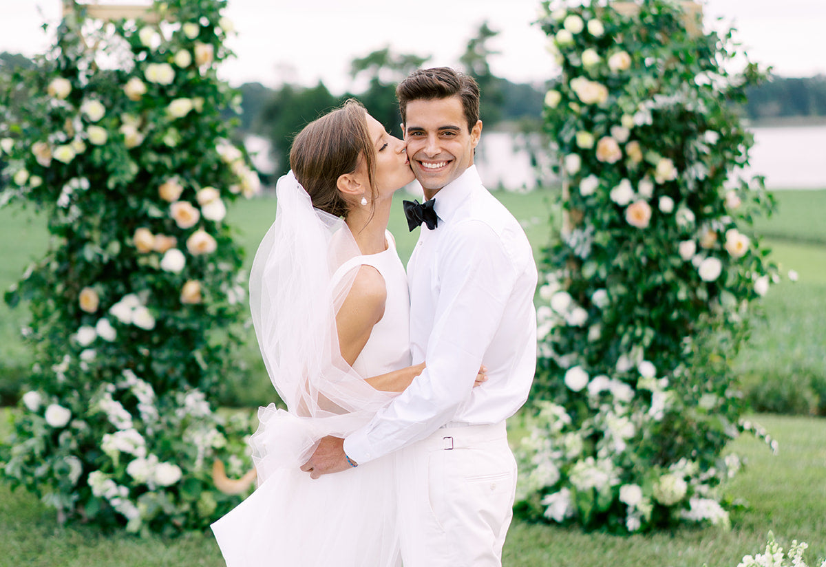 <i>The Parent Trap</i> Inspired This Bride's Wedding Gown