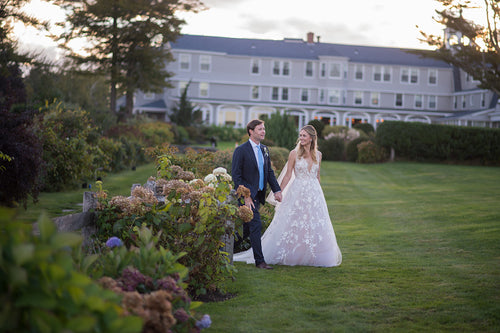 Farm Tables and Flowers Were Everywhere at this Beachfront Wedding in Prouts Neck