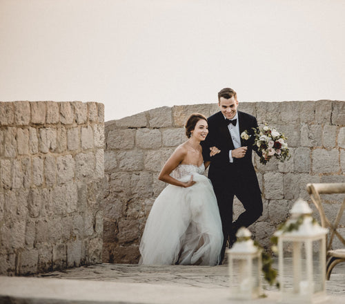 A Summer Wedding at Lovrijenac Fortress in Dubrovnik, Overlooking the Adriatic Sea