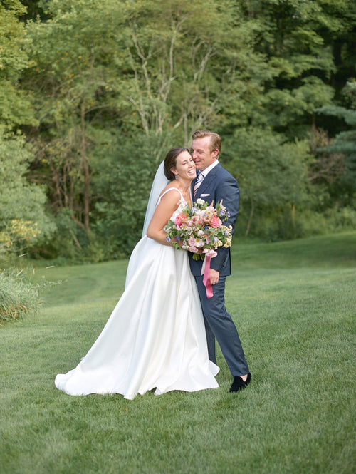 This Bride Wore Chosen by KYHA and Daphne Newman to Her Summer Backyard Wedding in Pennsylvania