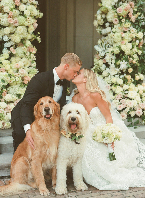 Emily Herren Wore Monique Lhuillier and Nardos to Her Romantic Wedding at the Commodore Perry Estate in Austin