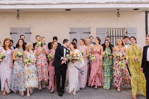 A Brass Band Led a Second Line Through The French Quarter at This Wedding in New Orleans