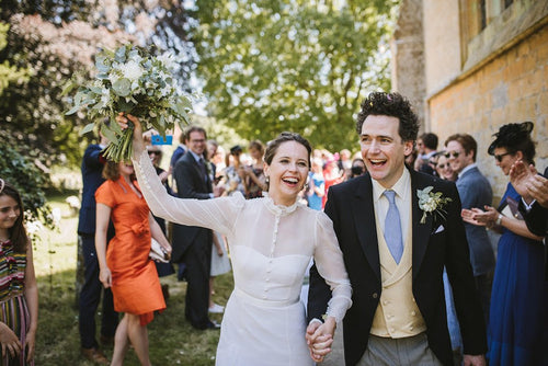 A Look at Felicity Jones’s Gorgeous Erdem Wedding Dress