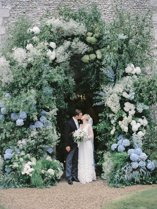This English Garden Micro-Wedding Concluded with a Fireworks Display Choreographed to a Disney Compilation