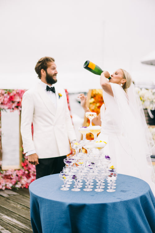 A Colorful and Stylish Wedding in Newport