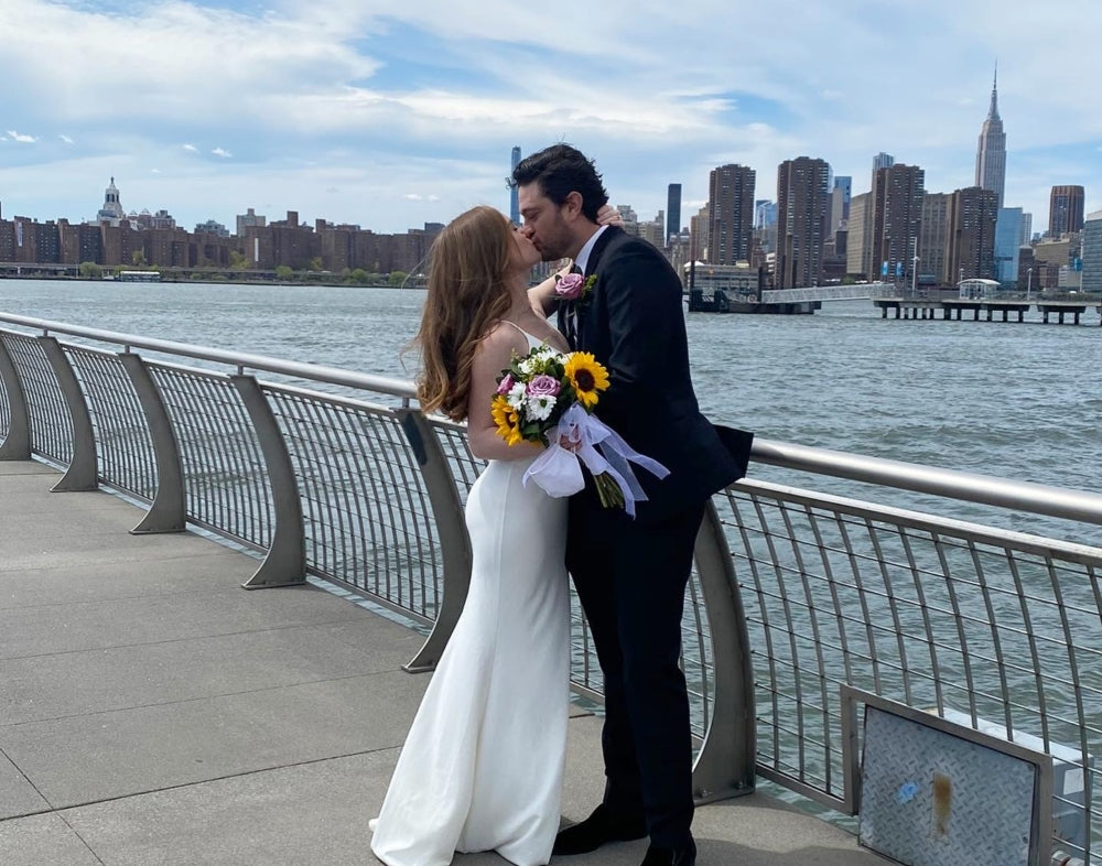 How Bride and <i>Billions</i> Actress Lilly Moran Had a Zoom Wedding in Brooklyn