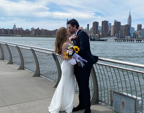 How Bride and <i>Billions</i> Actress Lilly Moran Had a Zoom Wedding in Brooklyn
