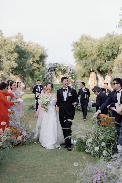 This Couple Exchanged Vows Surrounded by Ancient Olive Trees at Masseria Torre Maizza