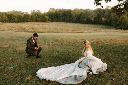 Actors Isabella Castillo and Matias Novoa's Autumn Barn Wedding in North Carolina