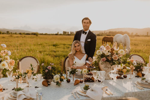 An Elevated, Open Field Elopement Shoot in Jackson Hole
