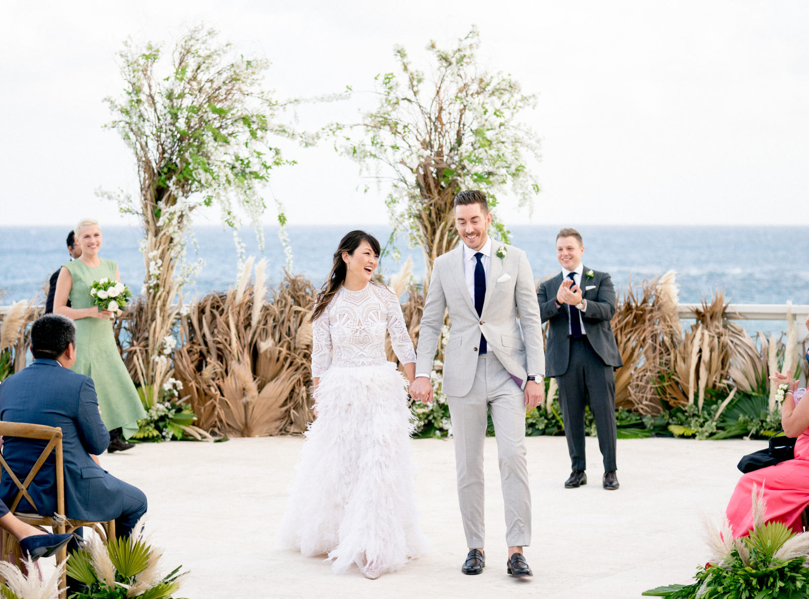 This Bride Wore Jonathan Simkhai to Her Autumn Wedding in Bermuda