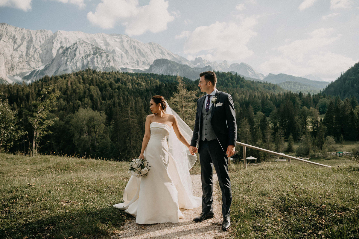 East Meets West at Every Step of This Wedding in the German Alps