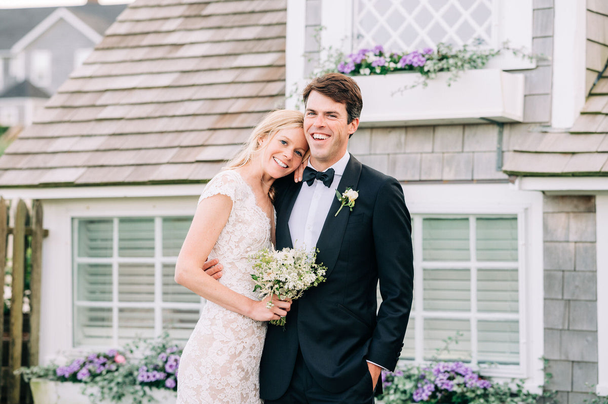 The Bride Wore Sleeper and Oscar de la Renta to Her Classic Nantucket Wedding