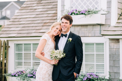 The Bride Wore Sleeper and Oscar de la Renta to Her Classic Nantucket Wedding