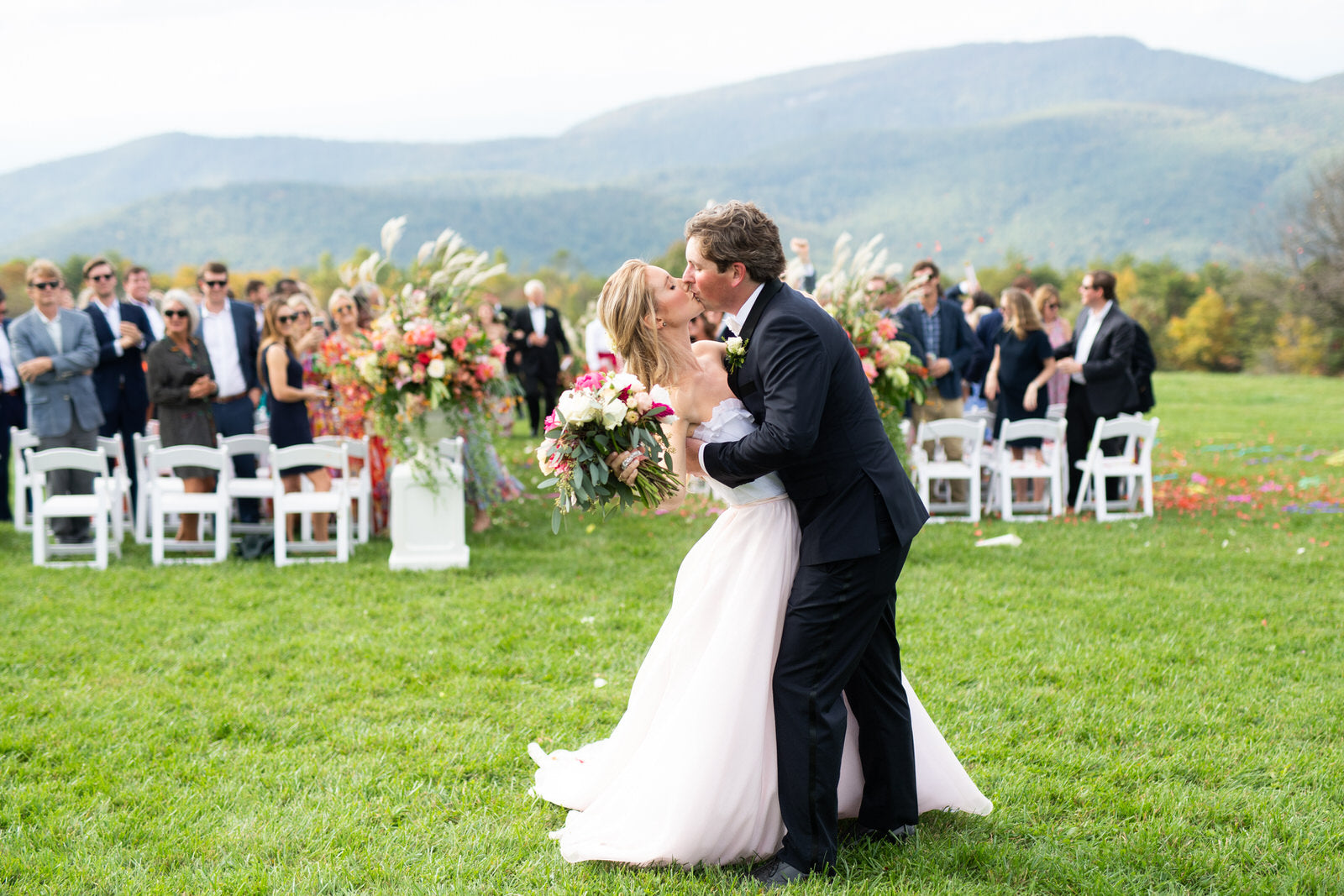 Over The Moon Styled This Couple For Their Vibrant Mountaintop Wedding