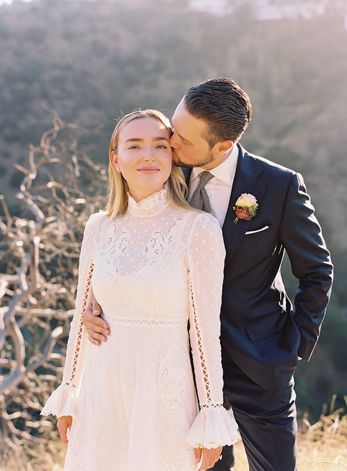This Couple Who Met as Kids Had an Elegant Micro-Wedding at Their Home in Los Angeles