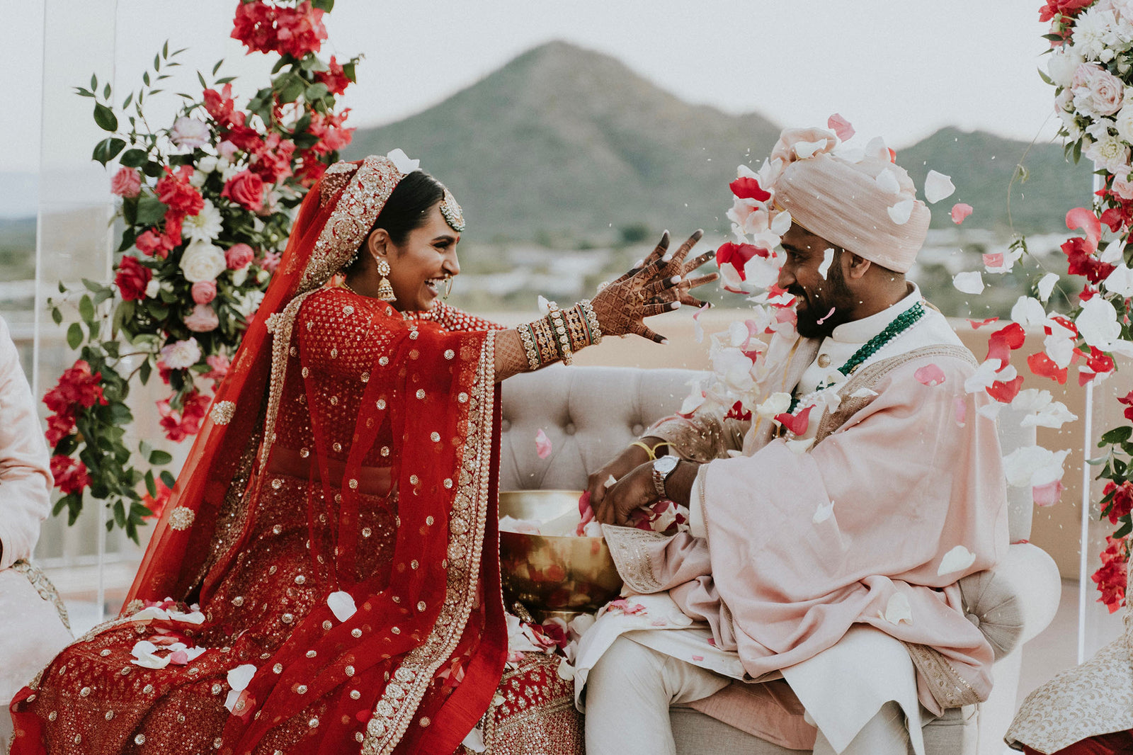 An Elegant, Modern Indian Wedding with a Touch of <i>Harry Potter</i>