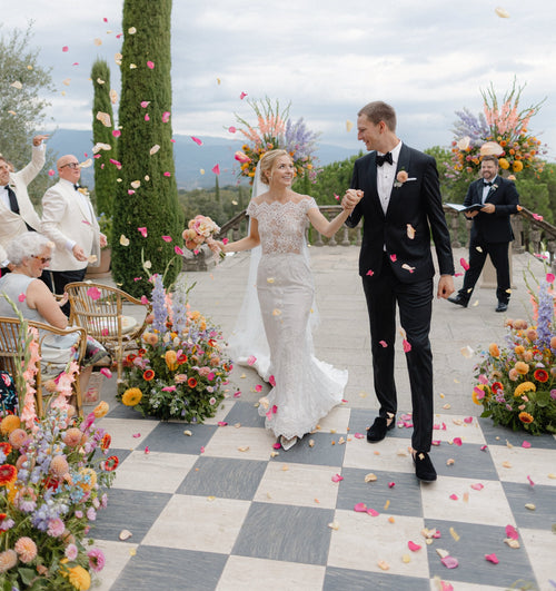 The Bride Wore Alexandra Grecco and Ines Di Santo During Her Slim Aarons–Inspired Wedding in Tuscany