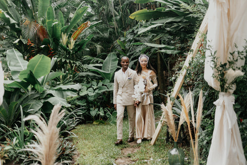 Kessiana Edewor-Thorley and Jide Odunsi's Enchanting Banana Tree Garden Micro-Wedding in Lagos
