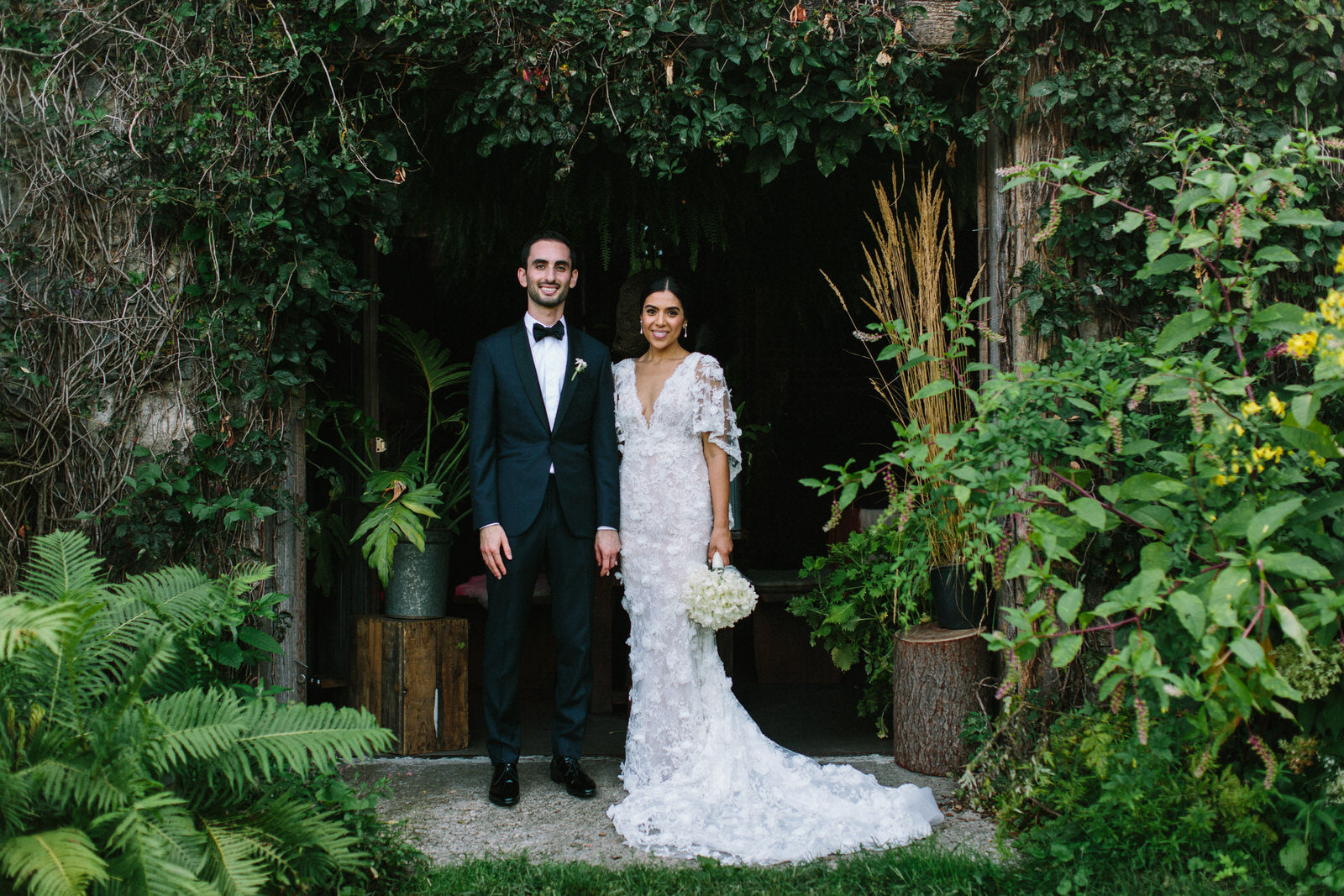 The Bride Wore Marchesa to Her Wedding at the Former Blue Hill at Stone Barns