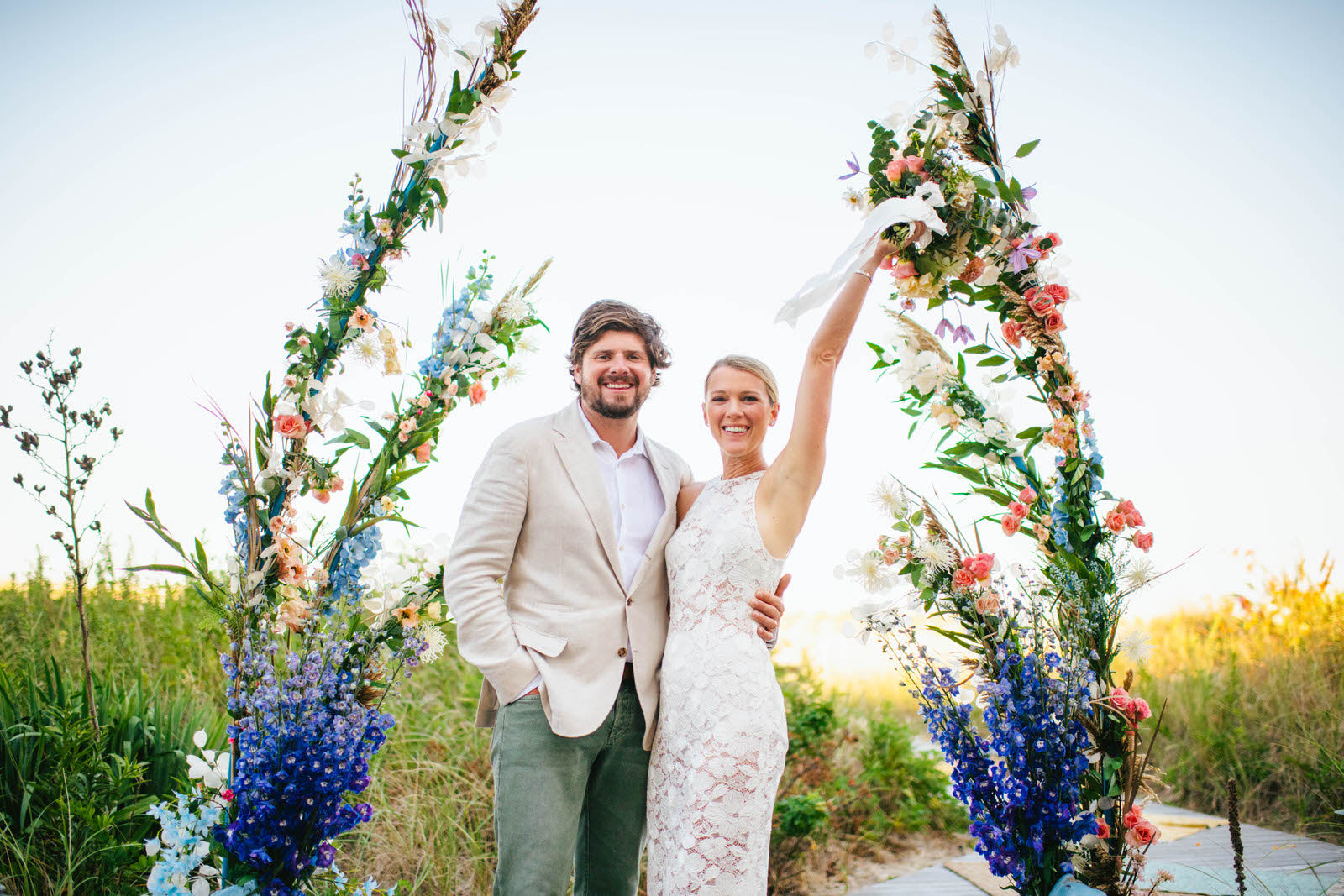 A Micro-Wedding in Bay Head Inspired by the Father of the Bride's Company, Urban Outfitters Inc.