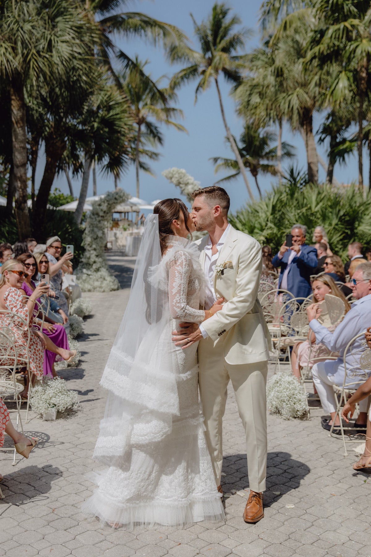 A Modern, Earthy English Wedding on the Beach in Florida