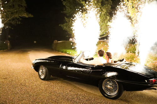 These Newlyweds Made Their Getaway in a 1964 Convertible Jaguar