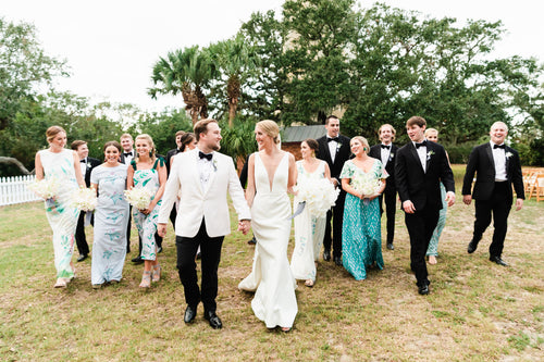This Bride Designed All of The Bridesmaids' Dresses for Her Wedding on Bald Head Island