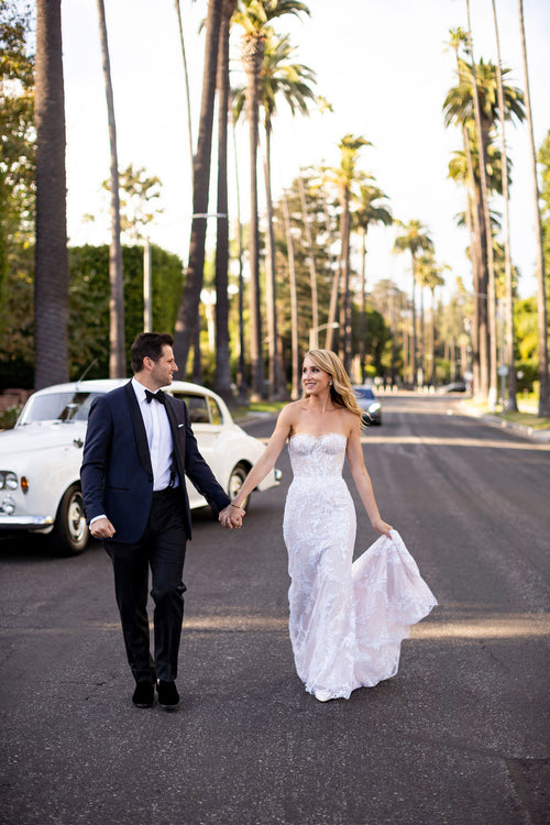 The Bride Wore Mira Zwillinger to Her Backyard Micro-Wedding in Beverly Hills