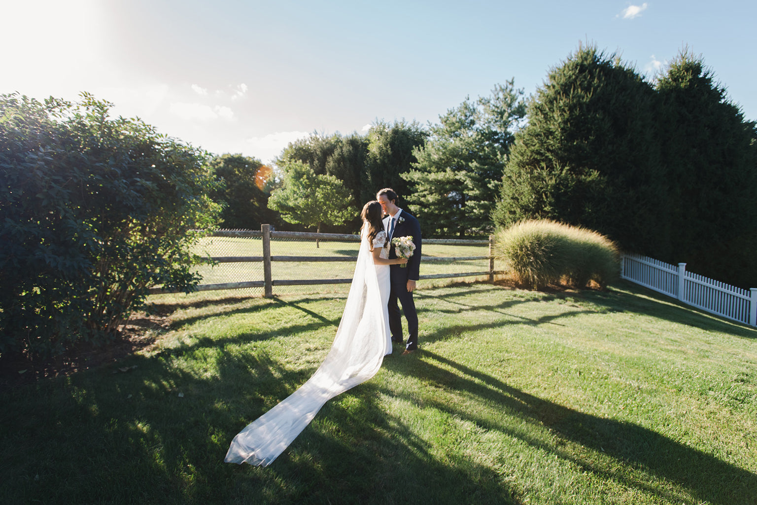 A Flowering Backyard Micro-Wedding in Connecticut