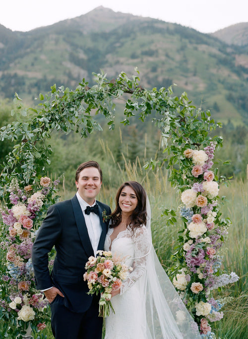 A Beautiful Mountain Micro-Wedding at The Bride's Parents' Home in Jackson Hole