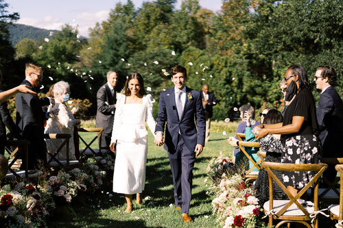 This Couple's Family Handpicked China From Our Shop for an Intimate Reception in Charlottesville