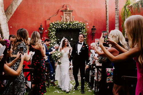 The Bride Surprised the Groom with Fireworks During Their First Dance in San Miguel de Allende