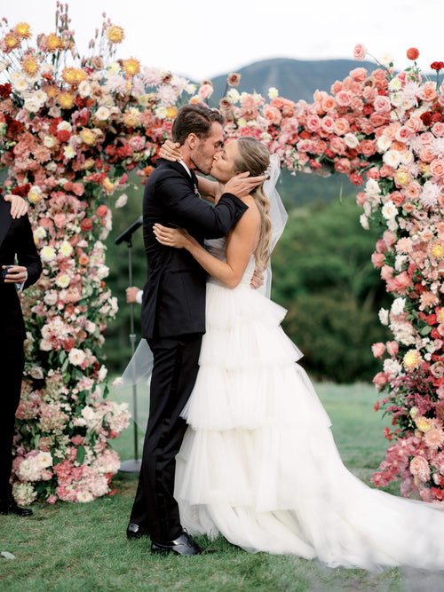 The Bride Wore Dresses From Oscar de la Renta and Happy Isles to Her Wedding in the Adirondacks