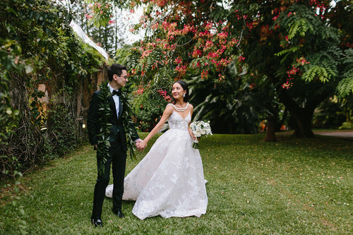 Jennifer Behr Director of E-Commerce Megan Maquera's Wedding at Haiku Mill on Maui's North Shore