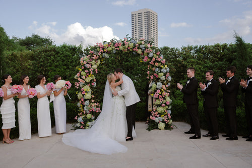 The Newlyweds Had Their First Dance to "Adore You" by Harry Styles at the McGovern Centennial Gardens