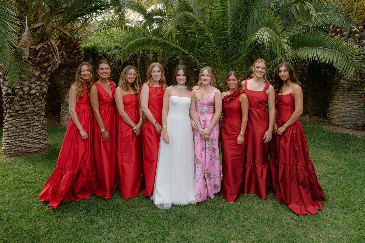 OTM Styled This Bride With a Bold Pop of Red for Her Wedding Weekend in Spain