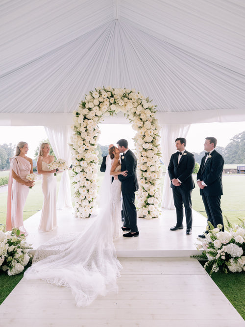 The Bride Wore Monique Lhuillier for a Stormy Spring Wedding in Atlanta