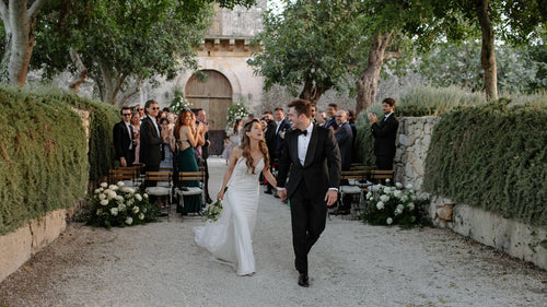 Audrey Le Strat and Matthew Hussey Danced to "Moon River" at Their Romantic Wedding in Sicily