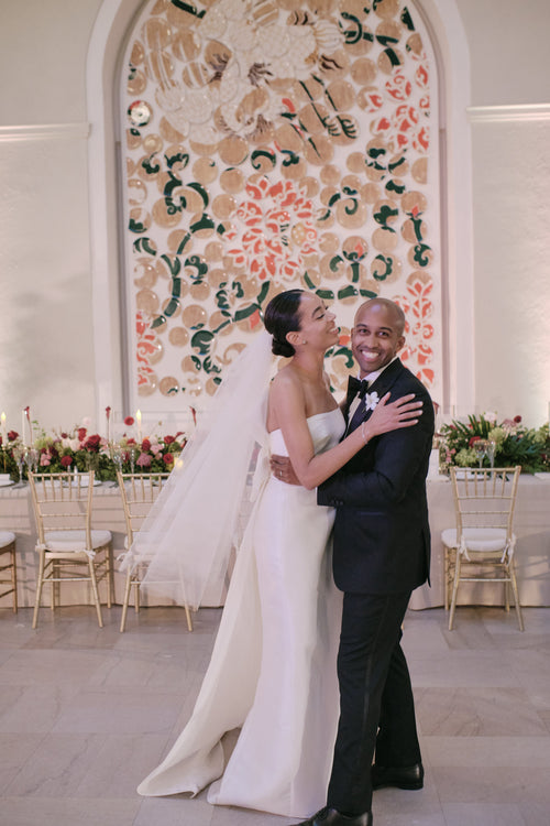 Jonathan Simkhai Personally Helped This Bride Find a Reception Dress For Her Wedding at The Newark Museum of Art