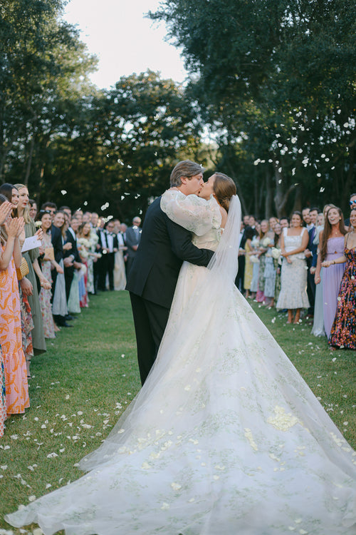A Colorful Beachside Garden Party Wedding in Seaside