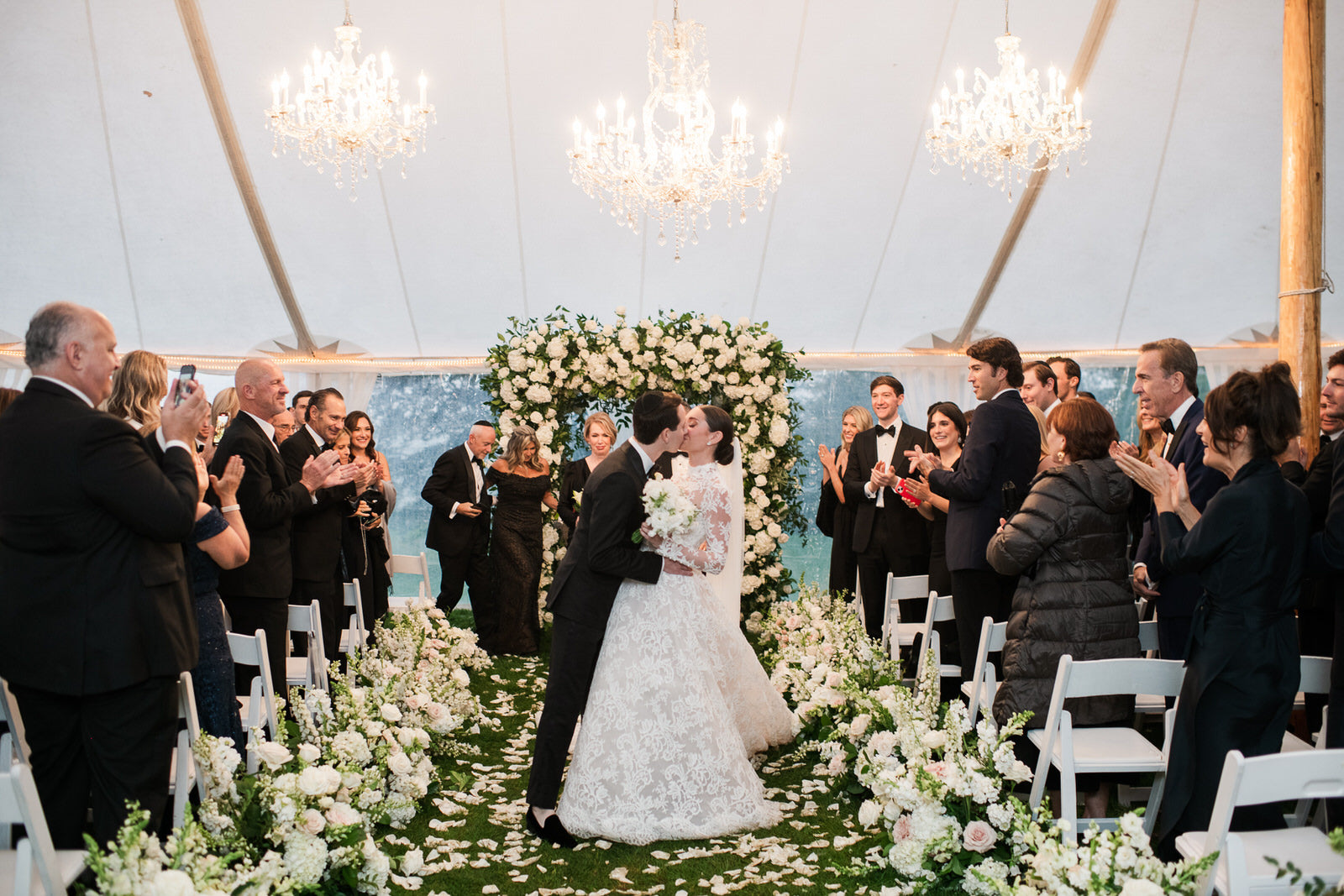 Hurricane Ian Was an Unexpected Guest at This Gilded Age–Inspired Wedding in Newport