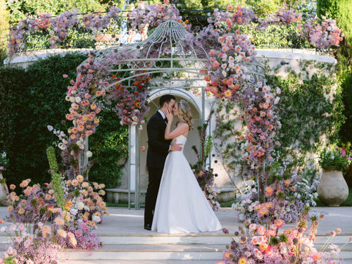 OTM Styled This Bride in Alexandra Pijut Party Looks For Her Destination Wedding at Château Saint-Martin
