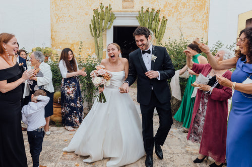 The Bride Hand-Embroidered Every Napkin and Wrote Menus in Different Languages For Her Wedding Reception in Puglia