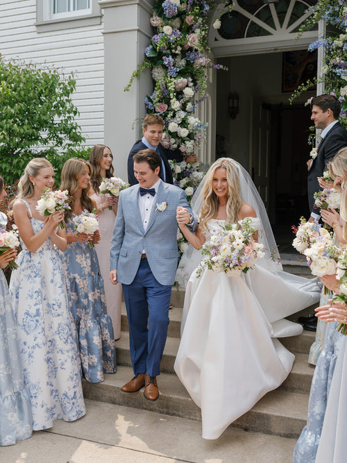 The Bride Wore an Alexia María & Caitlin Wilson for Over The Moon Dress to Kick Off Her Wedding in Harbor Springs