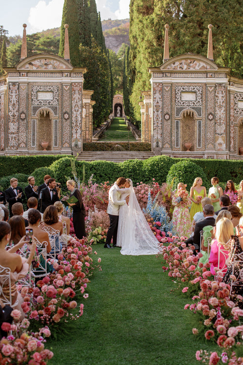 The Bride’s Watercolors Were Incorporated Throughout Her Wedding at Villa d'Este