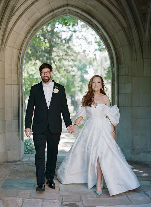 The Bride Wore Her Family's Treasured 150-Year-Old Jewelry Set to Her "Grandma-Chic" Wedding in Nashville